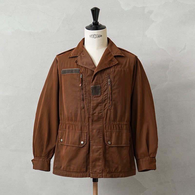 MILITARY 実物 USED フランス軍 F-1 ジャケット BROWN染め