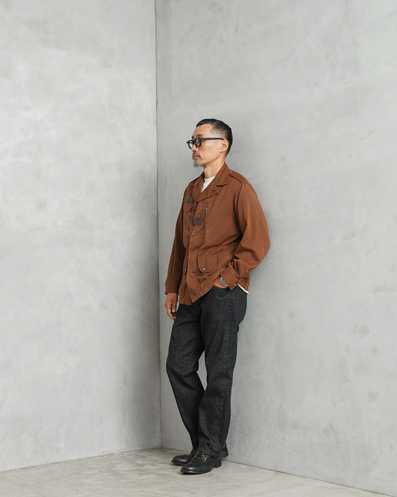 MILITARY（ミリタリー） 実物 USED フランス軍 F-1 ジャケット BROWN