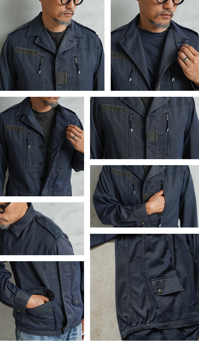 MILITARY（ミリタリー） 実物 USED フランス軍 F-2 ジャケット NAVY