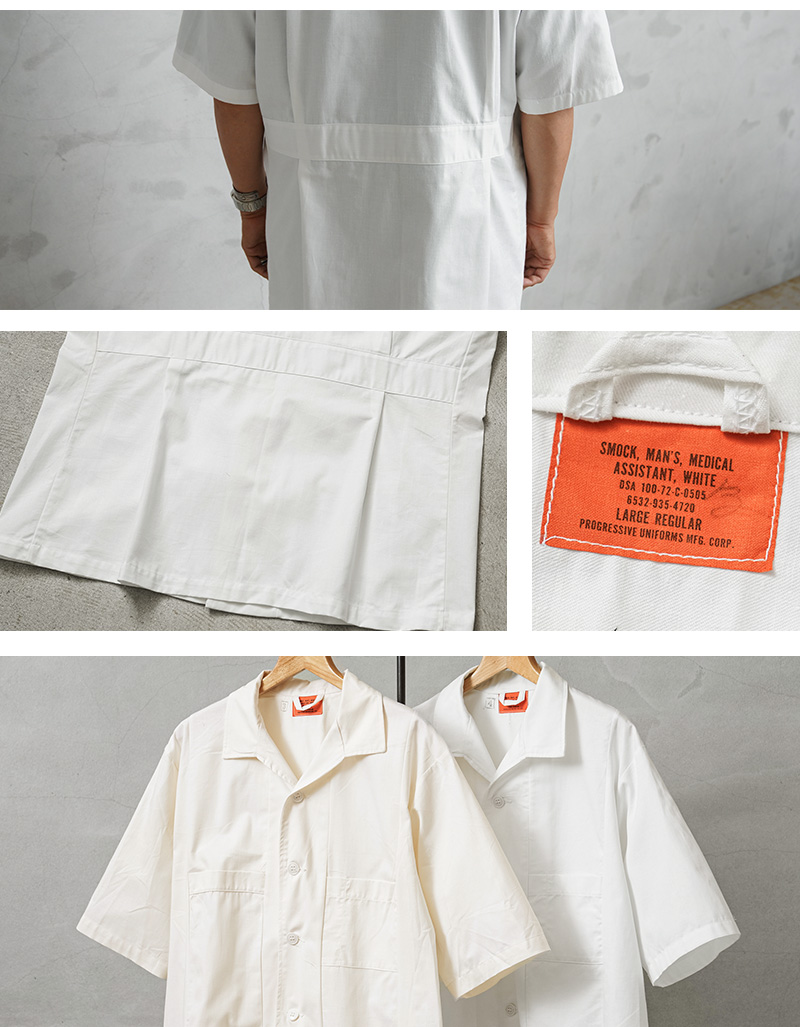 60s メディカル　医療　コックシャツ　ミリタリー　希少　レア　vintage 楽天市場】デッドストック PST製 00s S/S コックシャツ ホワイト