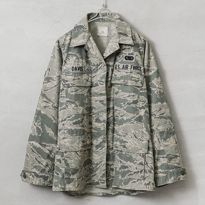 90s アメリカ軍 USAF ユーティリティジャケット ミリタリー 実物 MILITARY 実物 USED 米空軍 レディース U.S.A.F ABU