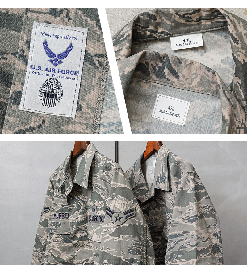 USAIR FORCEユーティリティジャケットアメリカ 空軍米軍実物フライト無地 MILITARY 実物 USED 米空軍 U.S.A.F ABU ユーティリティ