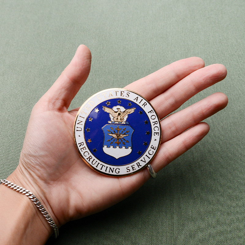 実物 新品 デッドストック 米空軍 INSIGNIA USAF RECRUITING