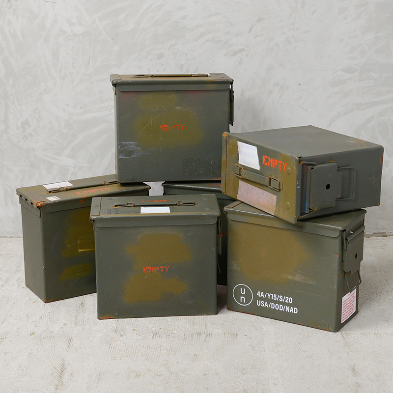 MILITARY 実物 USED 米軍 PA19 F/FUZE AMMO CAN アンモボックス