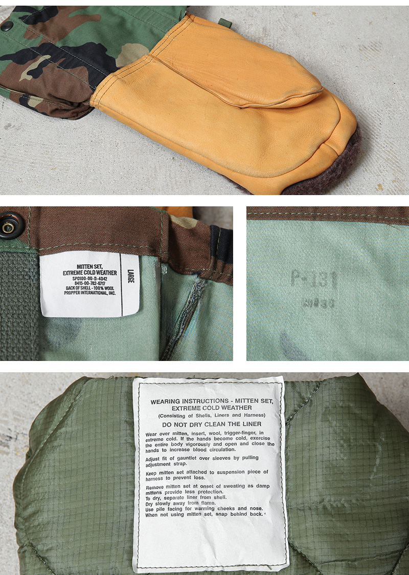 MILITARY（ミリタリー） 実物 USED 米軍 EXTREME COLD WEATHER ミトン