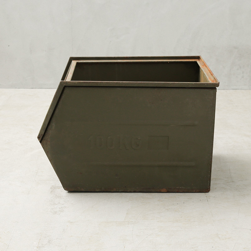 【最終値下】60s ミリタリービンテージ収納ボックス ミリタリー ウッド スイス軍 USED 実物 MILITARY（ミリタリー） 家具・インテリア