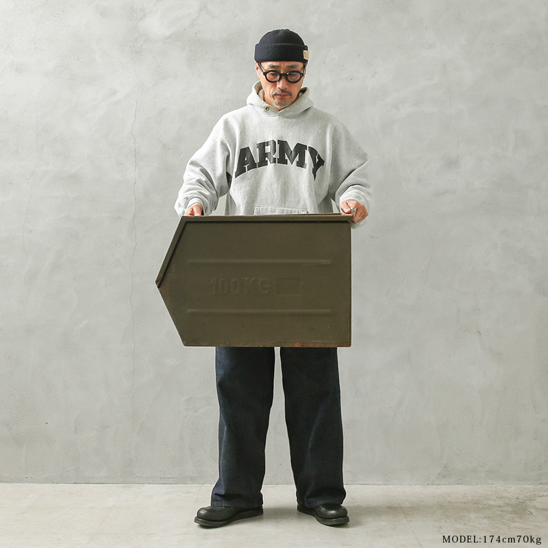 実物 USED チェコ軍 ビンテージ スチール ストレージボックス