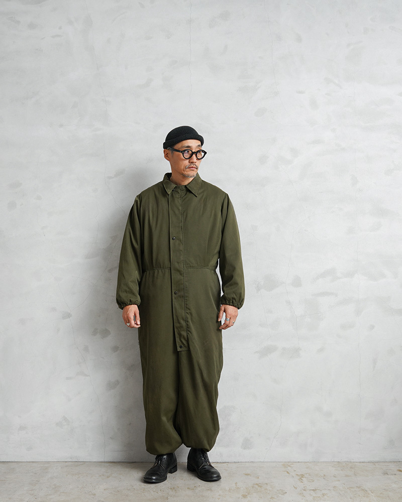 実物 USED 米軍 ヘリクルー メカニック カバーオール ブラスジップ