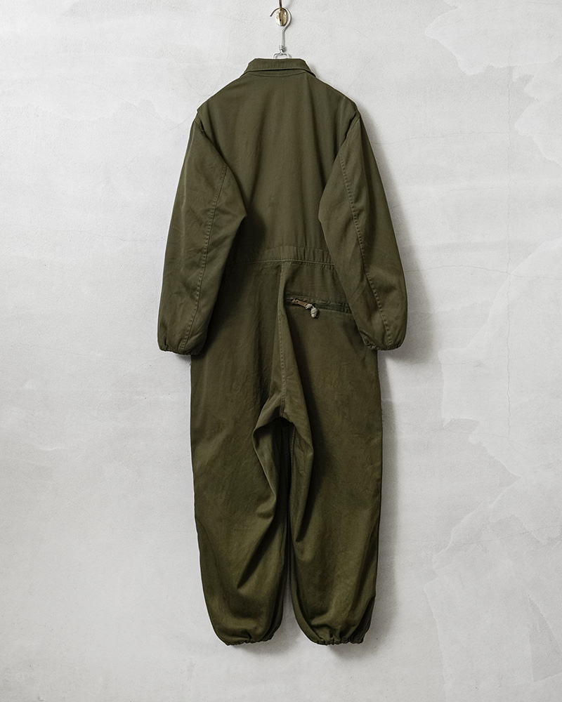 実物 USED 米軍 ヘリクルー メカニック カバーオール ブラスジップ