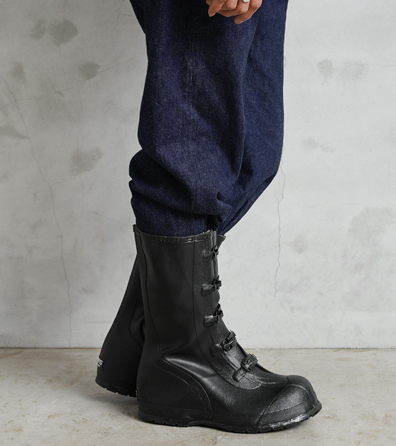 実物 新品 デッドストック 米軍 5バックル ラバー オーバーブーツ