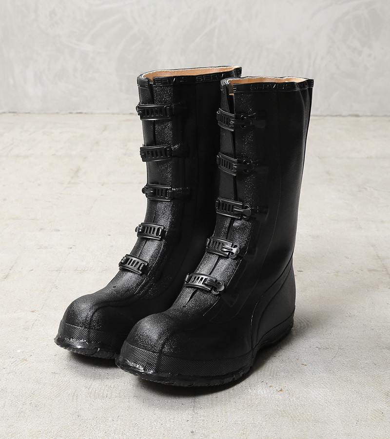 実物 新品 デッドストック 米軍 5バックル ラバー オーバーブーツ