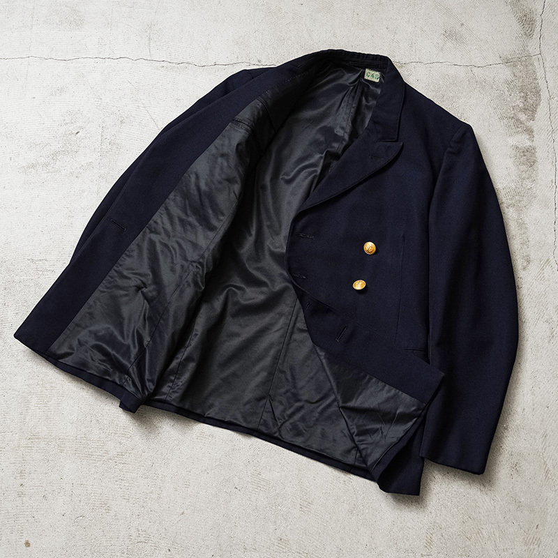 ゼ*ン様 ダブルブレスト スエード レザー ジャケット　スウェーデン軍 60ab164d941dfe029d19893b9cd6c2