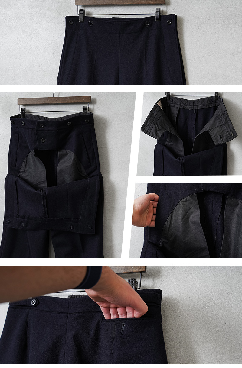 MILITARY（ミリタリー） 実物 USED ドイツ軍 ウール セーラーパンツ