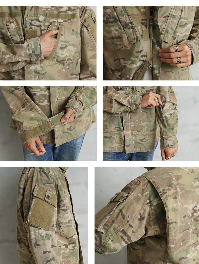 米軍実物 Multicam コンバットコート SMALL-XLONG タグ付き MILITARY（ミリタリー） リジェクト 訳あり品 実物 USED 米軍 FLAME