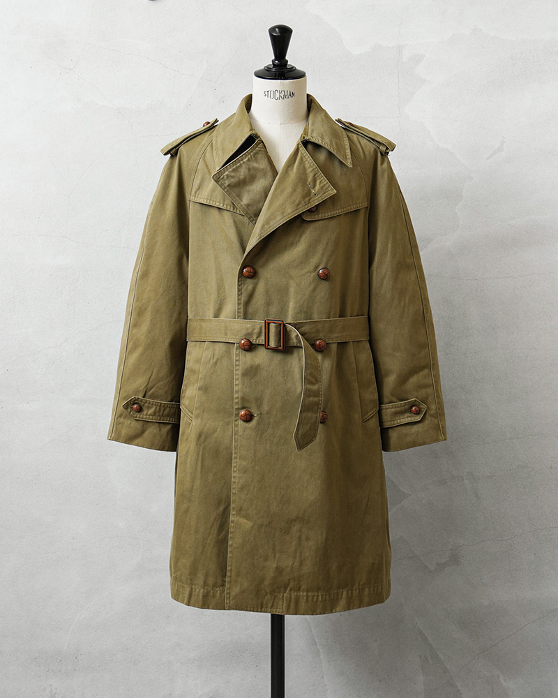 古着 ミリタリートレンチコート MILITARY（ミリタリー） 実物 USED スペイン軍 トレンチコート
