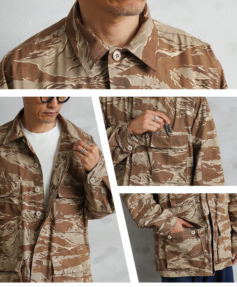 90s 民間 タイガーストライプ セットアップ ビンテージ 復刻 米軍 BDU
