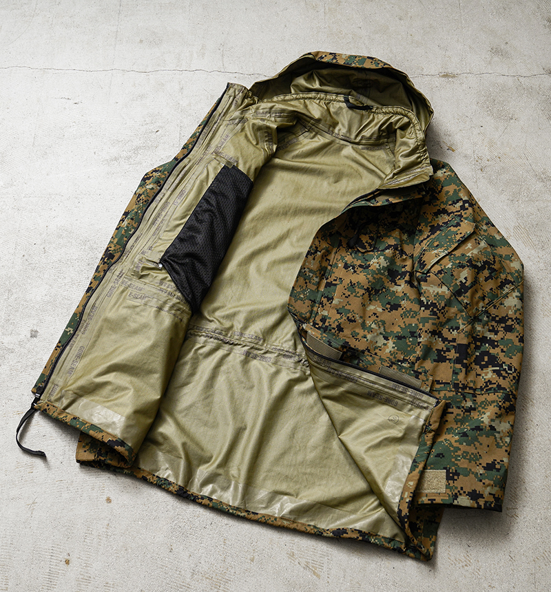 米軍海兵隊本物マーパットウッドランド迷彩GORE-TEXパーカーM/R MILITARY（ミリタリー） 実物 USED 米海兵隊（U.S.M.C.）ECWCS GORE