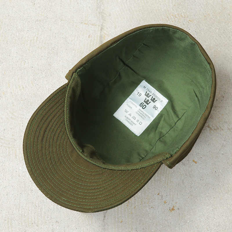 ATLAST&COミリタリーキャップ　オリーブ　 サイズ　7 5/8 MILITARY（ミリタリー） 実物 新品 デッドストック スウェーデン軍