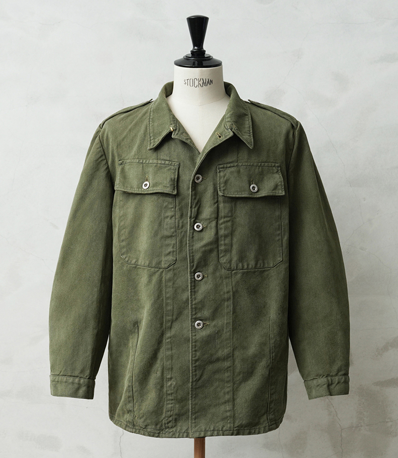 希少 50s フランス軍 海軍 ワークジャケット ユーロ ビンテージ ミリタリー MILITARY（ミリタリー） 実物 USED スイス軍 前期型 デニム ワーク