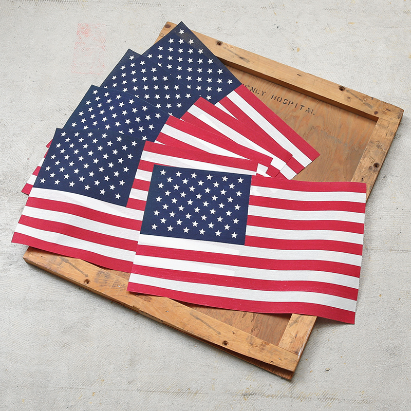 実物 新品 デッドストック 米軍 ハンドフラッグ アメリカ国旗