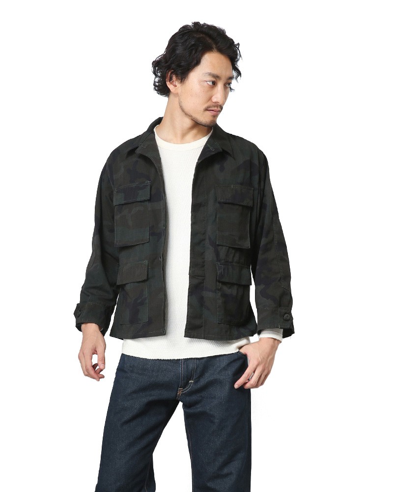 MILITARY 実物 新品 米軍 BDU WOODLAND CAMO ジャケット BLACK