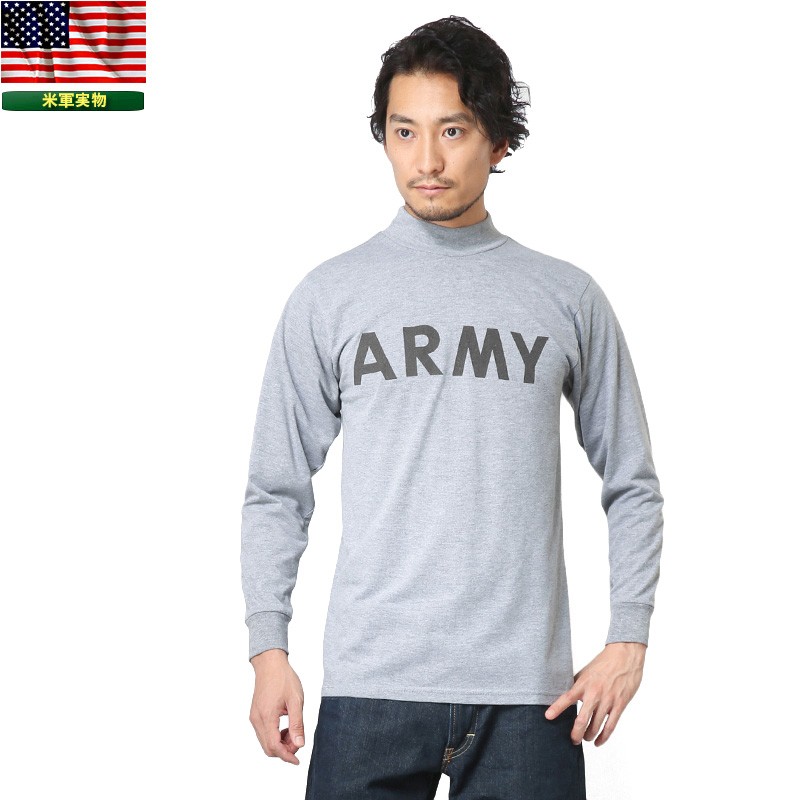 実物 米軍PFU ロングスリーブTシャツ USED メンズ 長袖 ミリタリー カットソー ロゴ 放出品 軍服 アメリカ軍【クーポン対象外】【I】