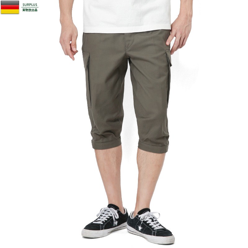 希少 L相当◎GERMAN ARMY ドイツ陸軍 ミリタリーハーフパンツ 戦闘服 wip_18071701_1.jpg