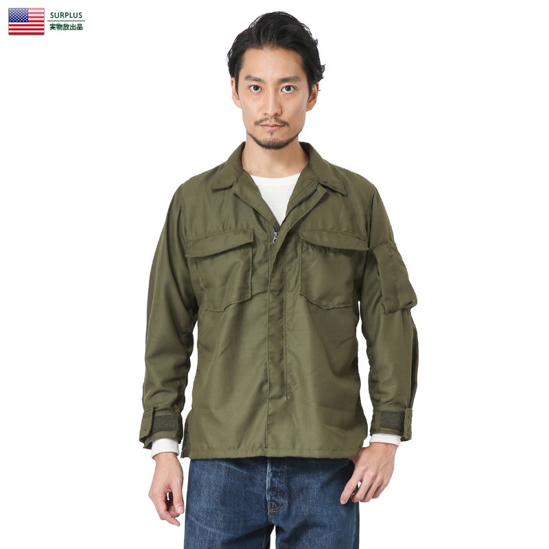 実物 新品 米軍 NOMEX ノーメックス ヘリクルーシャツ（横ポケット） デッドストック ミリタリーシャツ ノーメックス 長袖  放出品【クーポン対象外】【I】