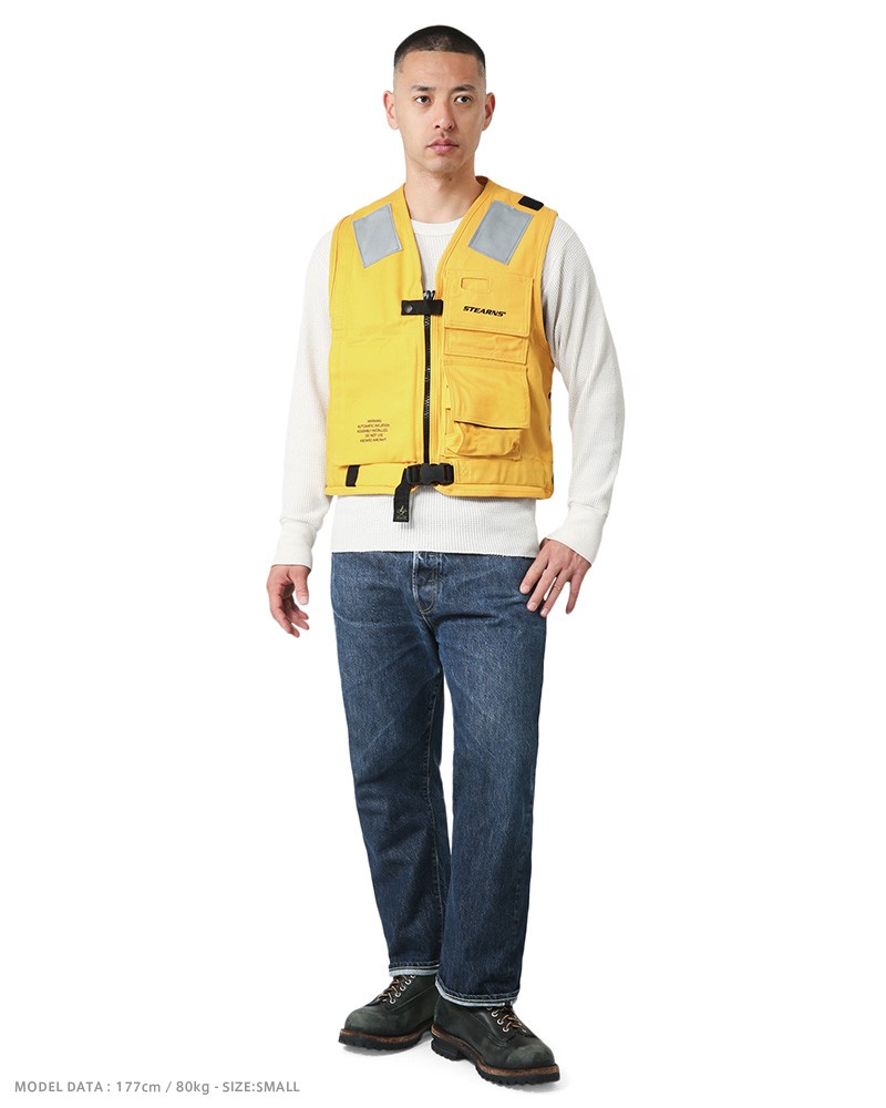 当社の 米軍 ライフジャケット LIFE PRESERVER VEST 白 ミリタリー