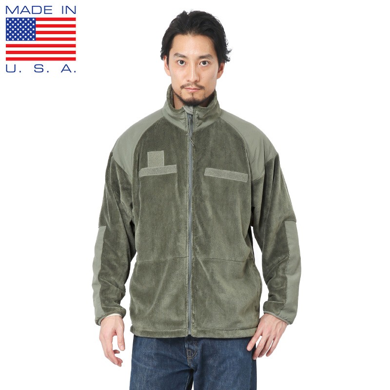 MADE IN USA 新品 米軍 ECWCS GEN3 LEVEL3 フリースジャケット FOLIAGE GREEN メンズ ミリタリージャケット  エクワックス アウター アメリカ製【T】