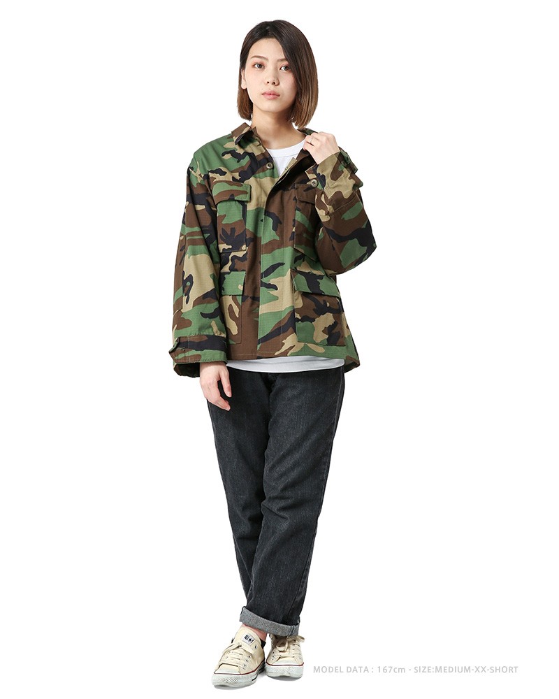 実物 新品 米軍 BDU WOODLAND CAMO ジャケット レディース ミリタリージャケット 迷彩 カモ柄 春 秋 デッドストック アメリカ軍【 クーポン対象外】【I】 :wip-19040901:ミリタリーショップWAIPER - 通販 - Yahoo!ショッピング