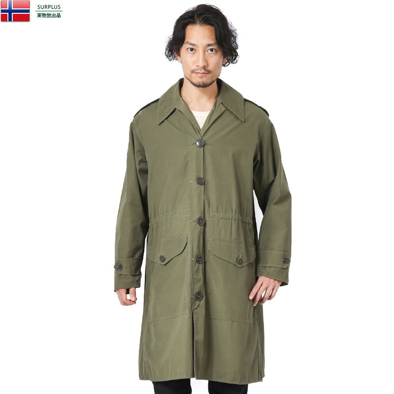 実物 USED ノルウェー軍 1960年代 ヴィンテージ ロングコート ミリタリーコート ミリタリージャケット アウター 軍服 軍物  払い下げ品【クーポン対象外】【I】