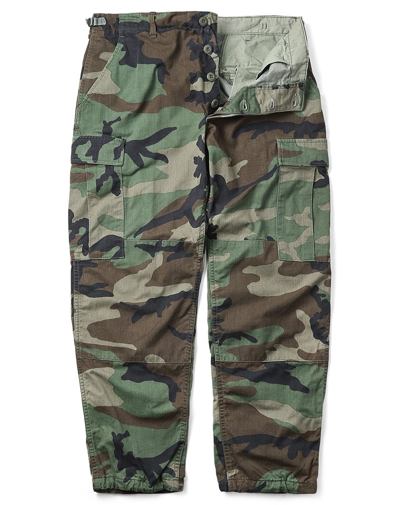 実物 USED 米軍 BDU WOODLAND CAMO カーゴパンツ メンズ 軍