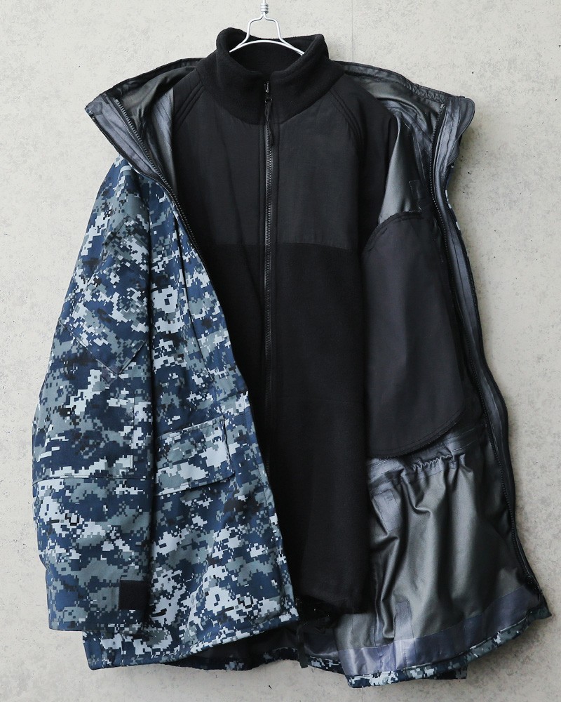 実物 USED 米軍 U.S.NAVY ECWCS GEN2 NWU デジタルカモ GORE-TEX パーカー フリースライナー付き メンズ  ゴアテックス エクワックス【クーポン対象外】【I】