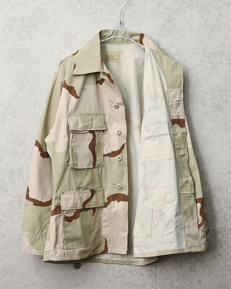 実物 新品 デッドストック 米軍 3カラーデザートリップストップ BDU