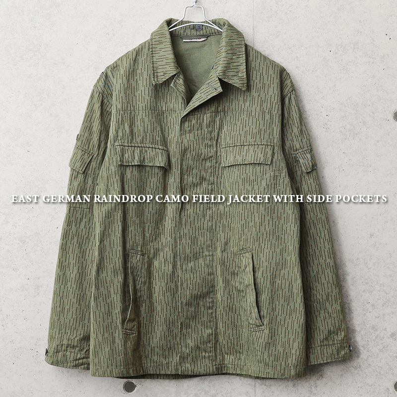 実物 USED 東ドイツ軍 レインドロップカモ フィールドジャケット 