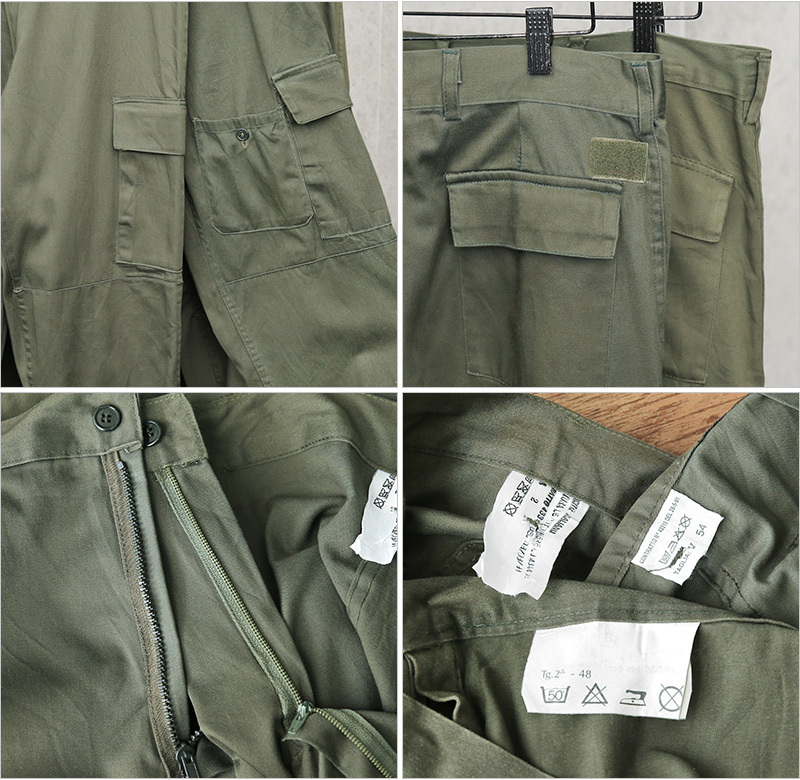 リジェクト 訳あり品 実物 USED イタリア軍 ダブルニー ZIP カーゴ