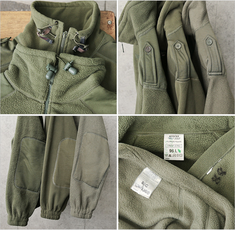 実物 USED フランス軍 コールドウェザー フリースジャケット ミリタリージャケット アウター ジャンバー 軍服 軍モノ【クーポン対象外】【I】