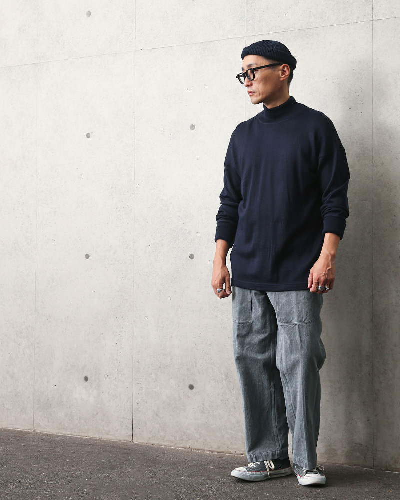 DEAD STOCK / Italian Marina Militare Mock Neck Cotton