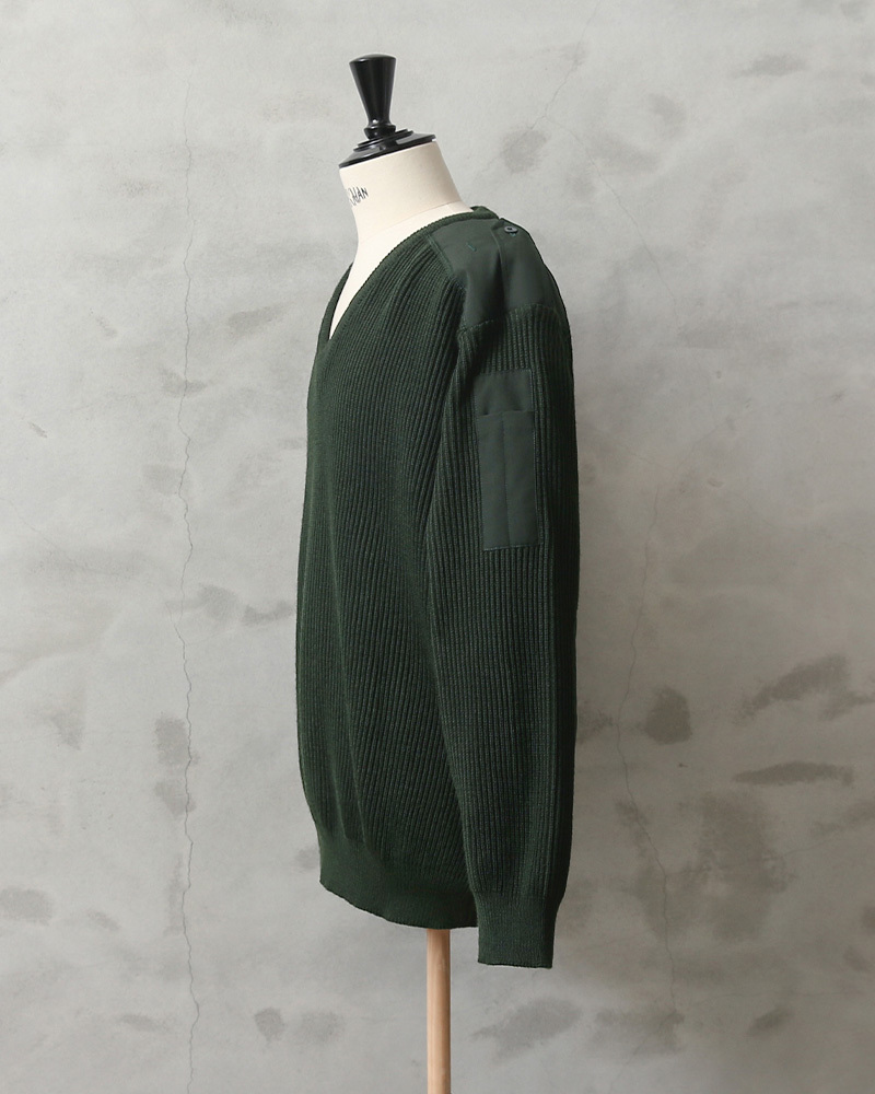 MILITARY 実物 新品 デッドストック フランス軍 Vネック