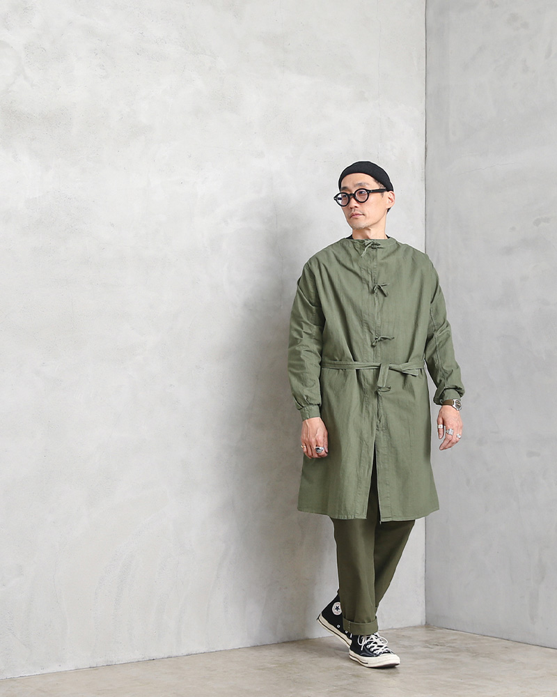 大人気！ミリタリーシャツガウンコート MILITARY（ミリタリー） 実物 新品 デッドストック ロシア軍 コットン