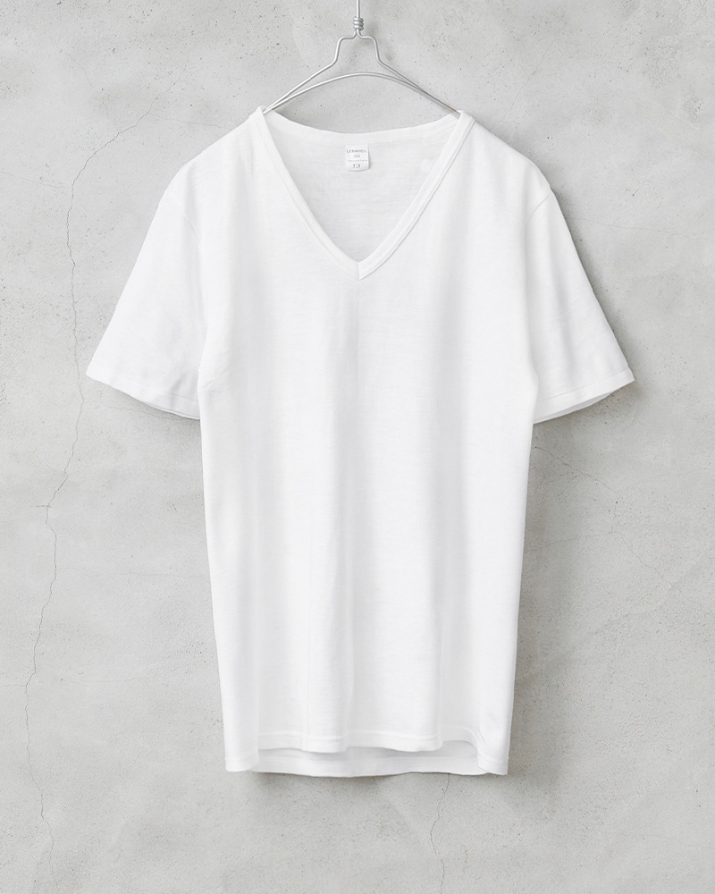 MILITARY 実物 新品 デッドストック フランス軍 Vネック 半袖 T