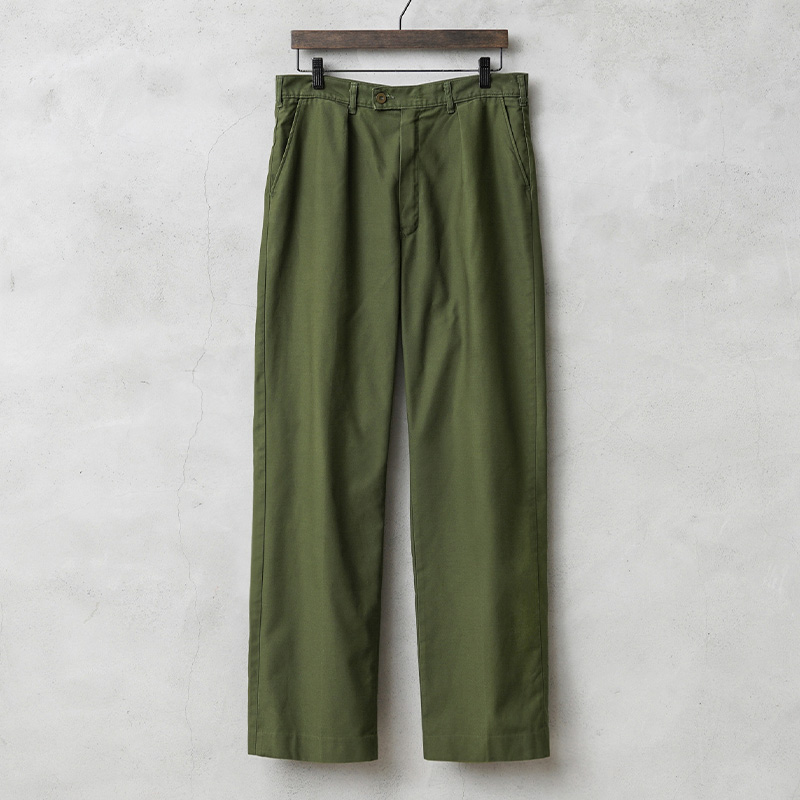 実物 USED スウェーデン軍 ユーティリティ ワークパンツ ジッパー 