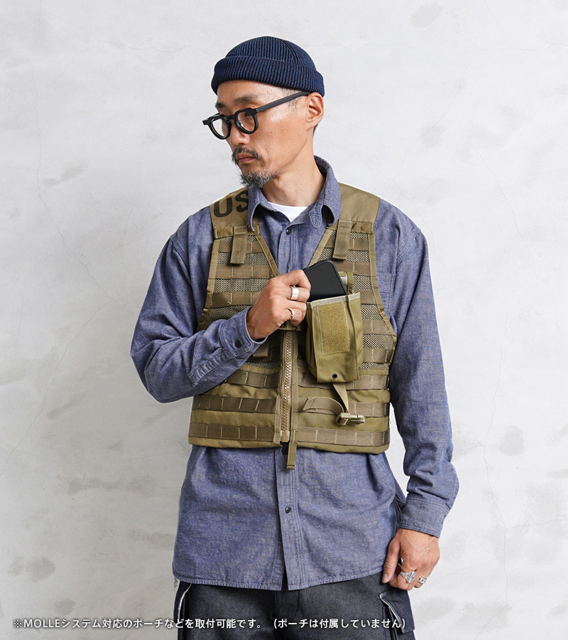 米軍 U.S タクティカルベスト ② 美品 USA製 実物 米軍 U.S.ARMY MOLLE II FLCベスト