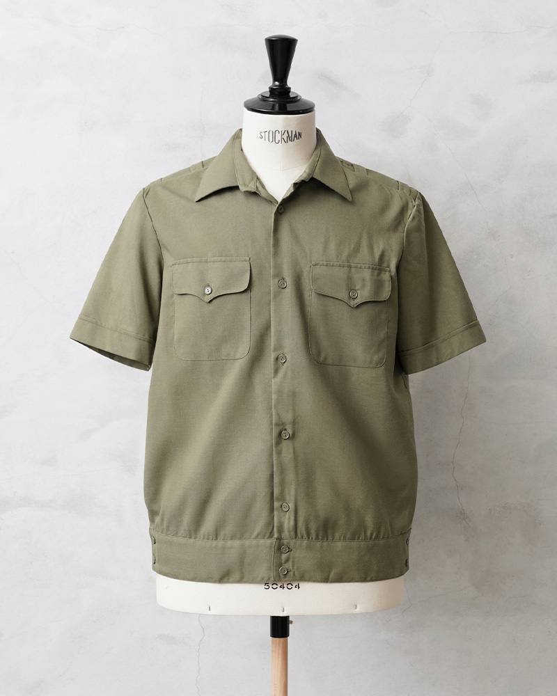 実物 新品 デッドストック ロシア軍 USSR 半袖 オフィサーシャツ メンズ ミリタリーシャツ 軍モノ 軍服 古着【クーポン対象外】【I】