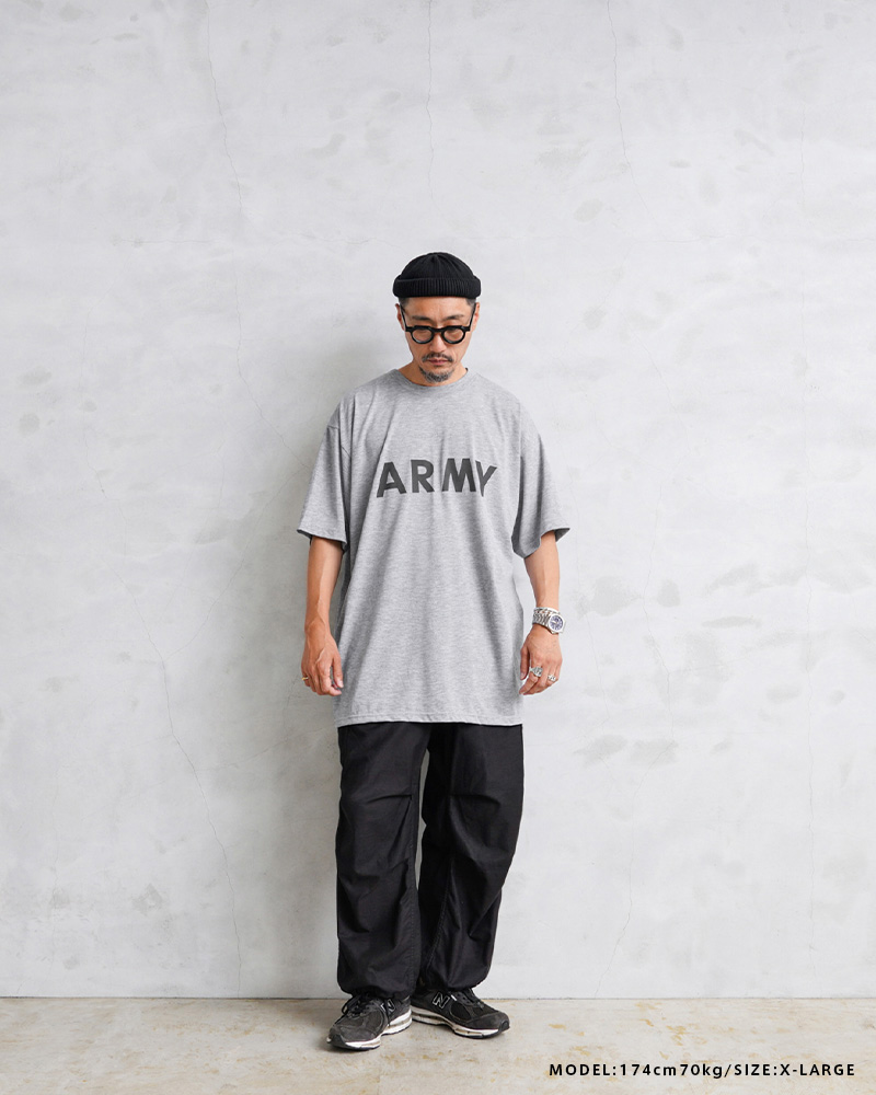 実物 新品 デッドストック 米軍 IPFU ARMY Tシャツ バックプリント入り