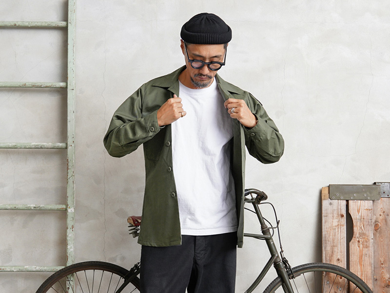 OFFICIAL MEN’S SHIRT / 軍用　払い下げ品　シャツ　USA highground_l-0921