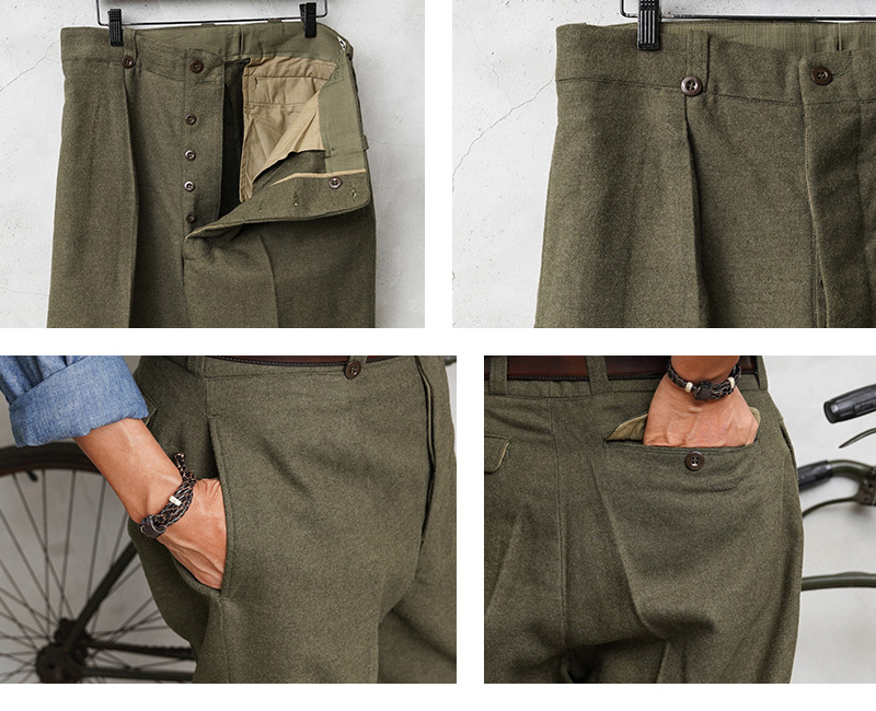 MILITARY - デッド 50s ビンテージ イギリス軍 ウール パンツ