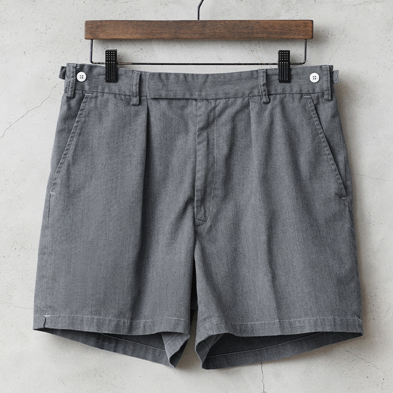 tout & coup ミリタリー 古着 ボタンフライ 変型 ハーフパンツ MILITARY 実物 USED イギリス軍 TRI-SERVICE ショートパンツ
