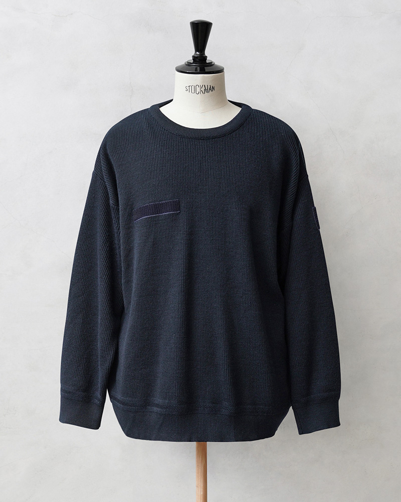 MILITARY（ミリタリー） 実物 USED フランス軍 クルーネック ミドル